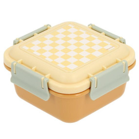 Lancheira Grande Stripes Yellow Chess